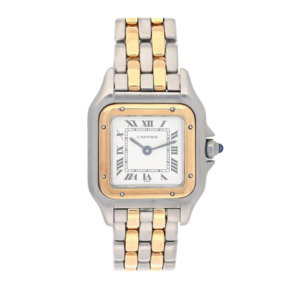 Cartier Stainless Steel 18K Yellow Gold 22mm Panthere Quartz Watch 1 of 4