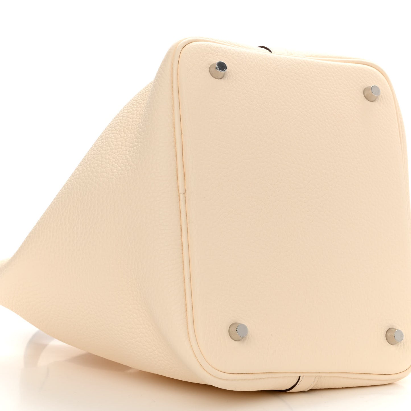 Taurillon Clemence Swift Eclat Picotin Lock 22 MM Nata Sesame