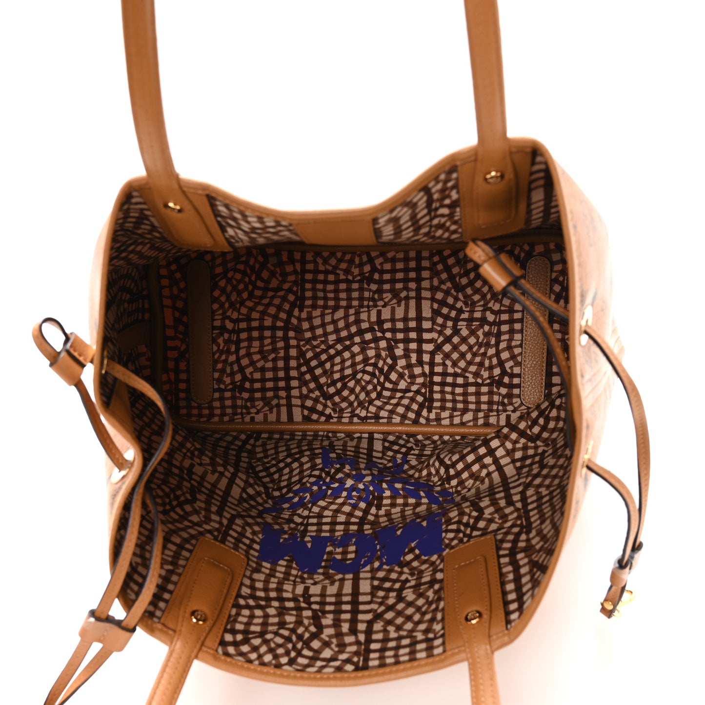 Visetos Medium Liz Reversible Shopper Tote Cognac