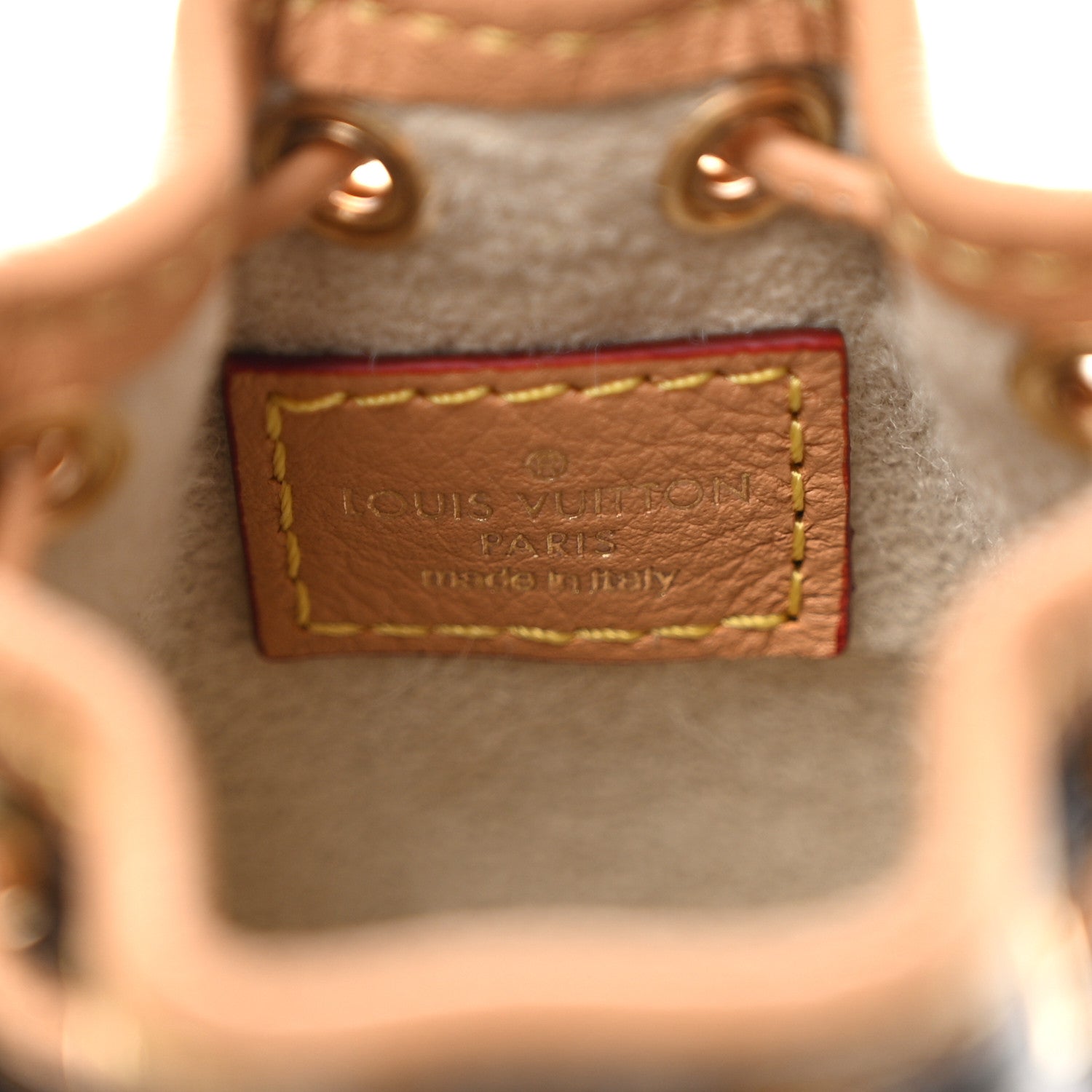 Louis Vuitton Monogram Micro Noe Bag Charm Key Ring 4 of 5