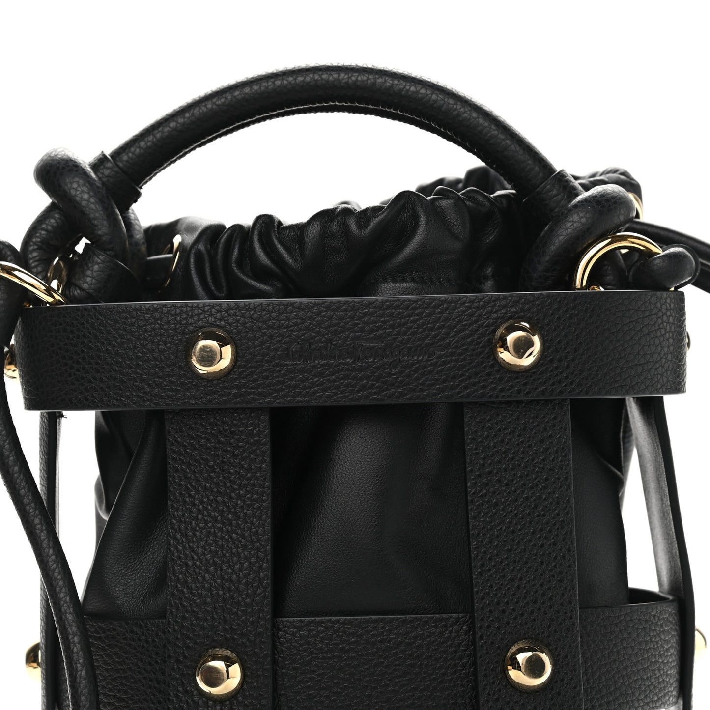 Calfskin Cage Bag Black