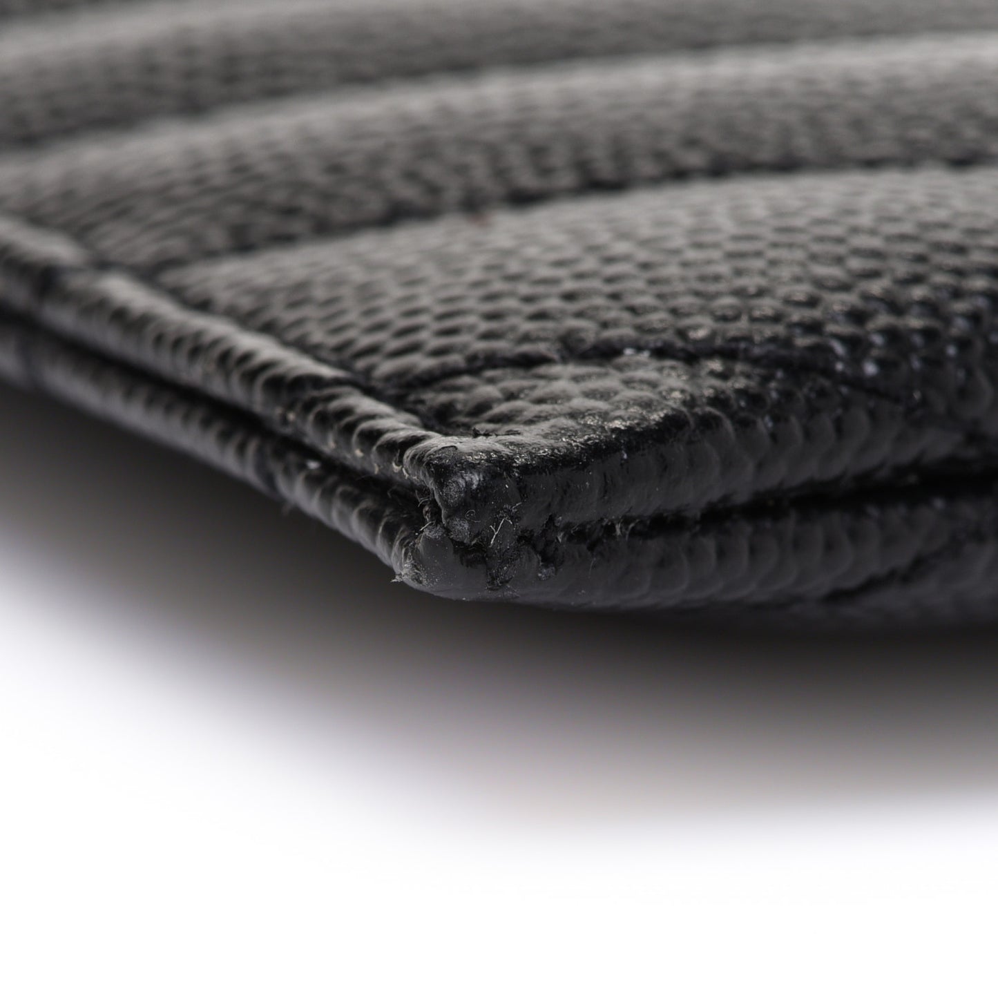 Grain De Poudre Chevron Monogram Bill Pouch Black