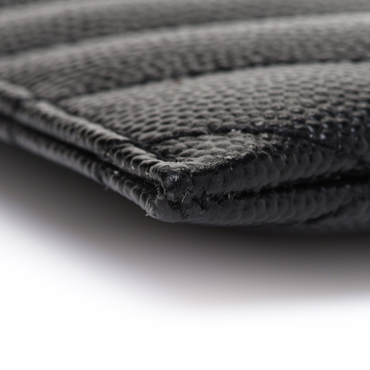 Saint Laurent Grain De Poudre Chevron Monogram Bill Pouch Black 8 of 13