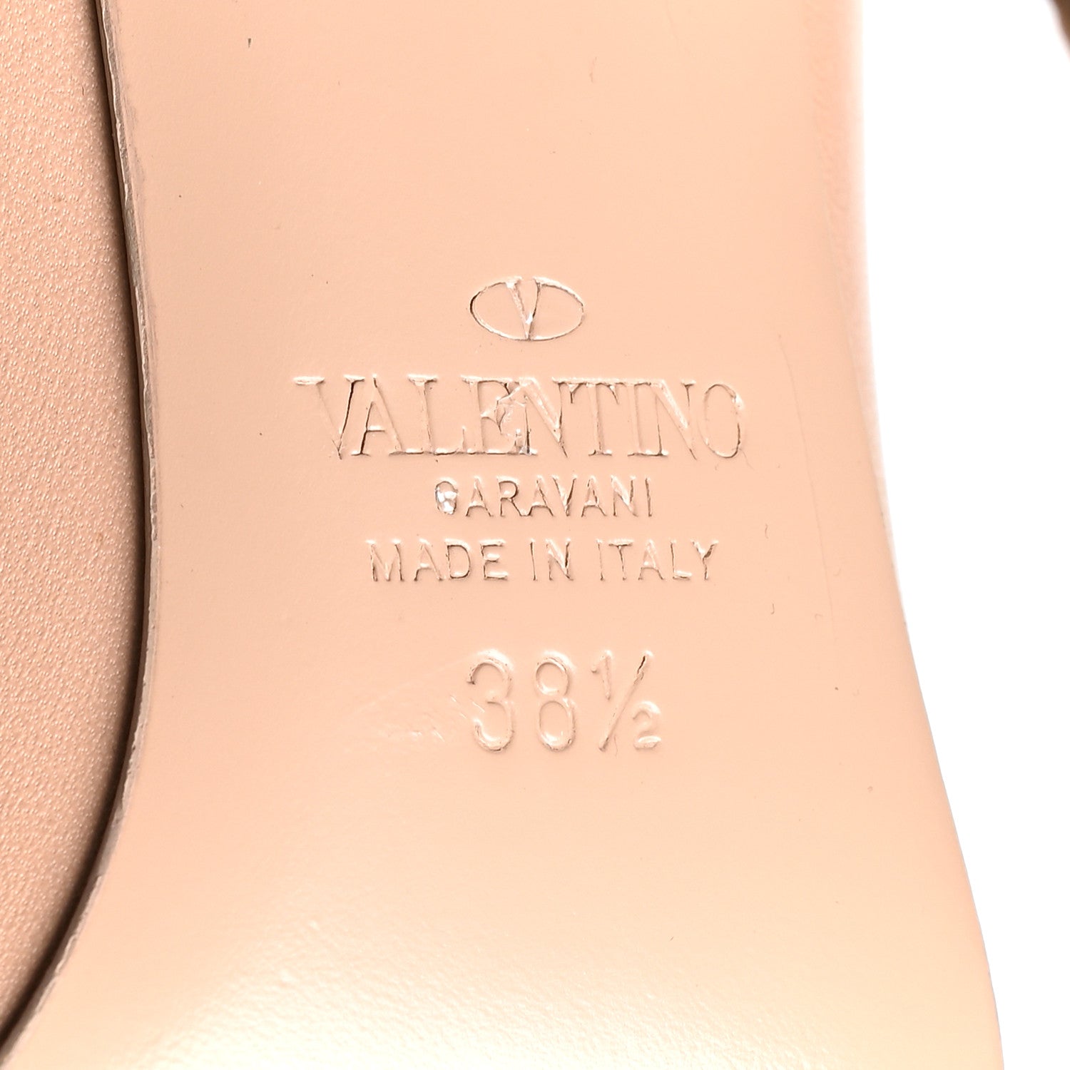 Valentino Garavani Kidskin Patent Rockstud Alcove 110mm Pumps 38.5 Rose Cannelle Ivory 7 of 8