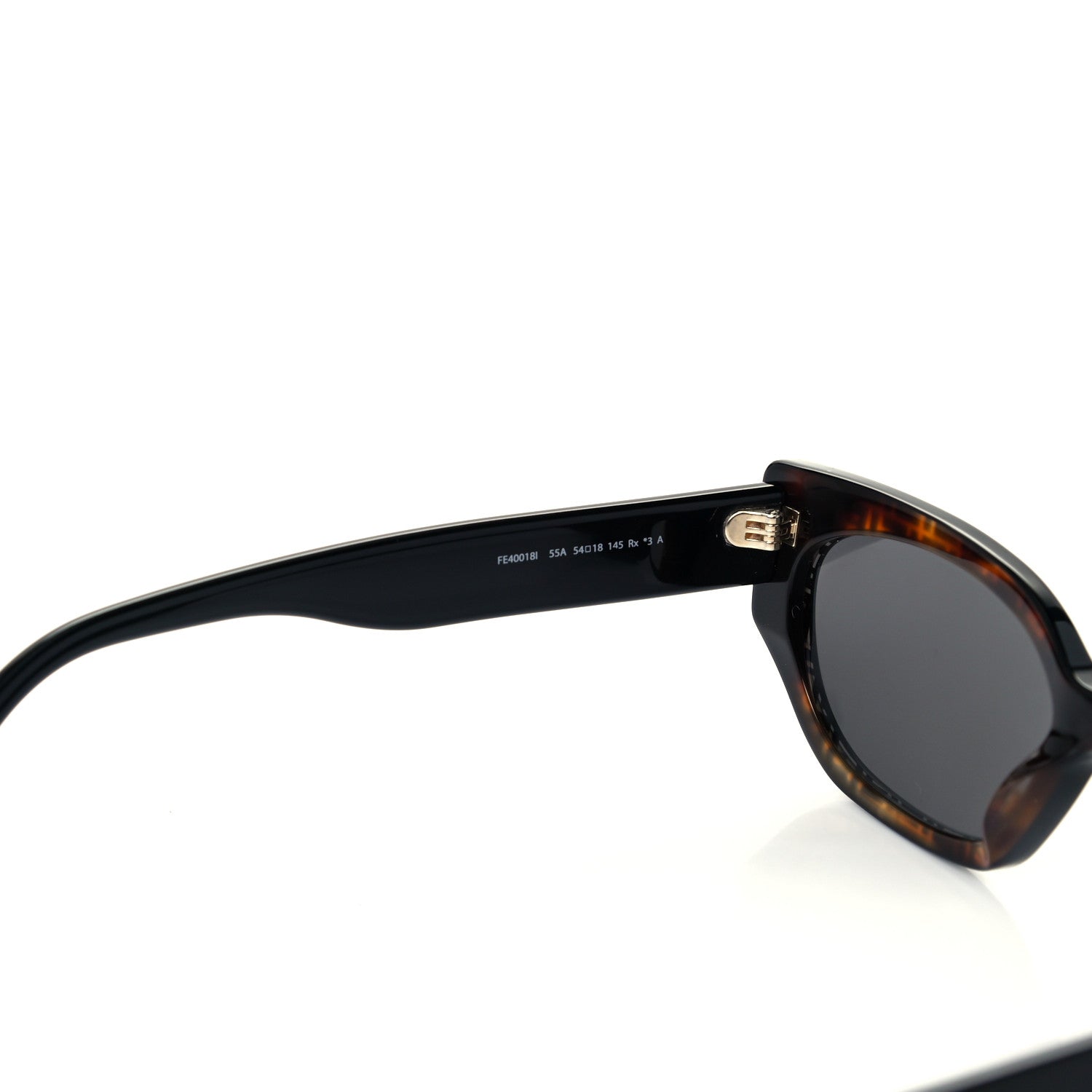 Fendi Acetate Fendi Bold Sunglasses FE40018I Havana Black 5 of 7