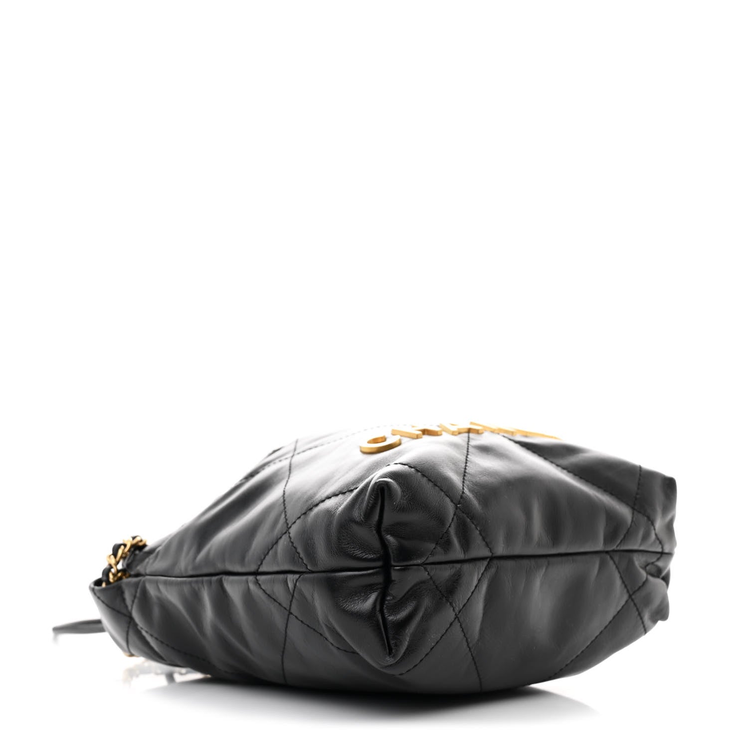 Chanel Shiny Calfskin Quilted Mini Chanel 22 Black 4 of 10