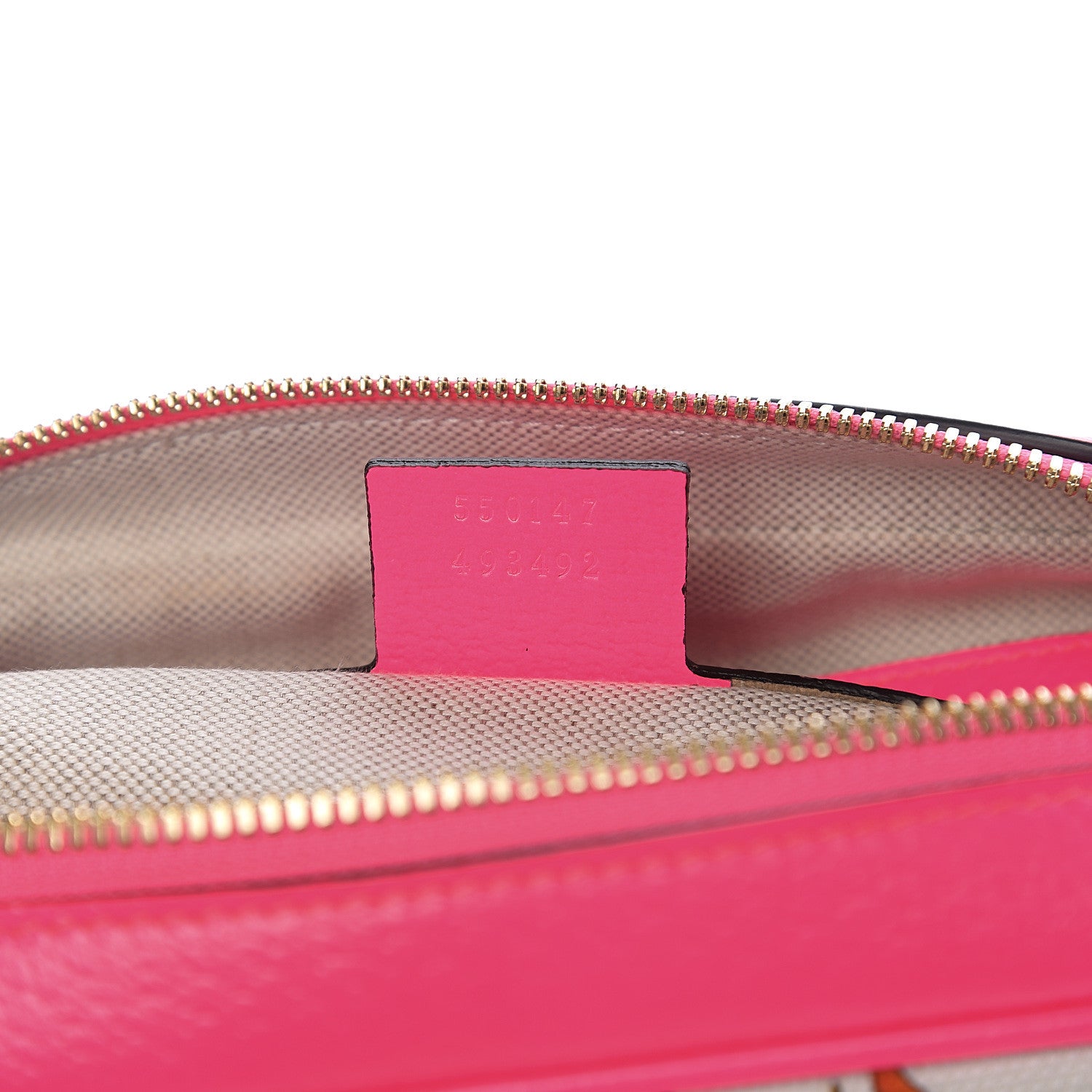 Gucci Canvas Flora Floral Shoulder Bag White Fuchsia Fluo 6 of 9