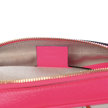 Gucci Canvas Flora Floral Shoulder Bag White Fuchsia Fluo 6 of 9