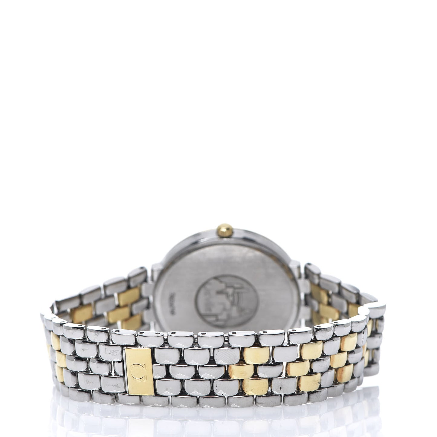 Stainless Steel 18K Yellow Gold 33mm De Ville Co-Axial Quartz Watch White 7314.31.00