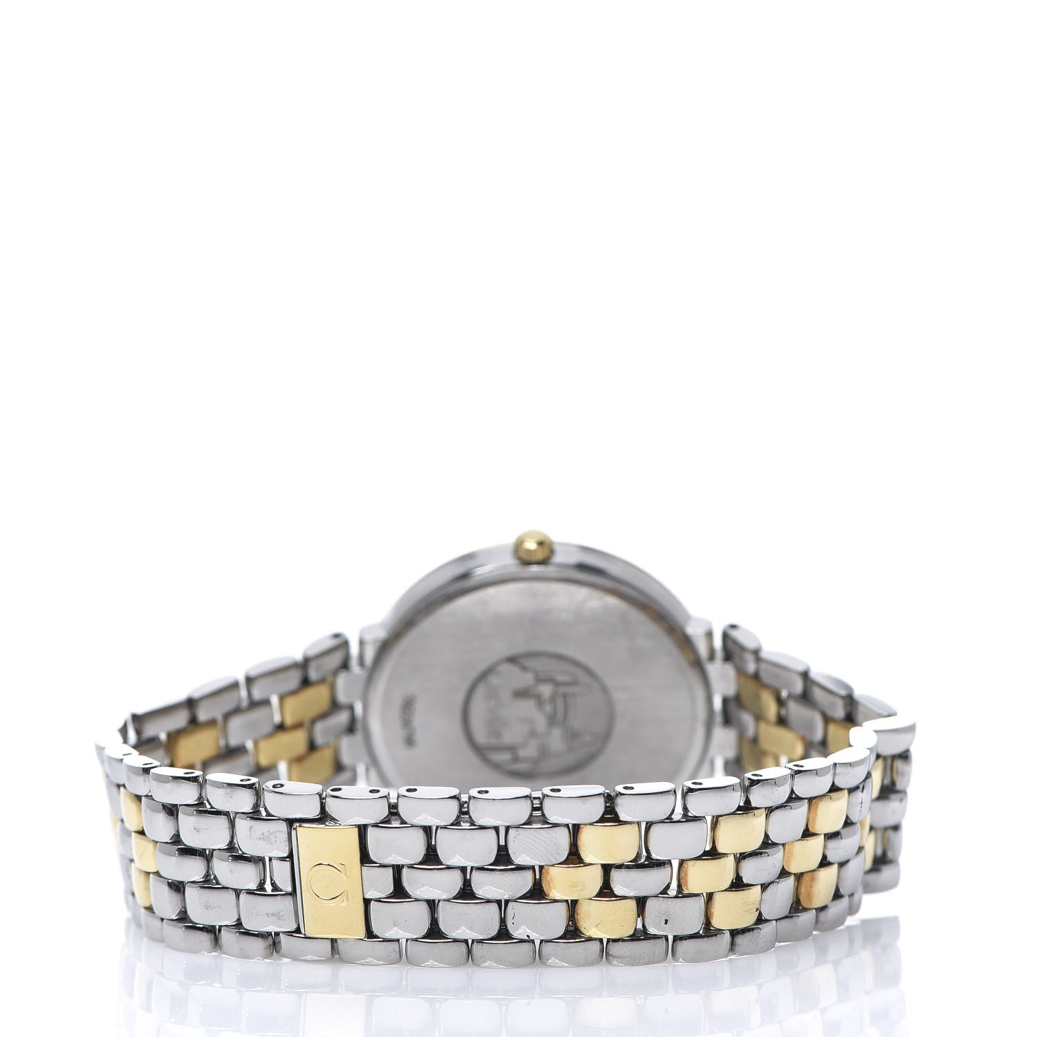 Omega Stainless Steel 18K Yellow Gold 33mm De Ville Co-Axial Quartz Watch White 7314.31.00 3 of 5