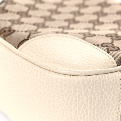 Gucci Monogram Dollar Calfskin Mini Bree Messenger Bag Beige Ebony Avoire 10 of 12