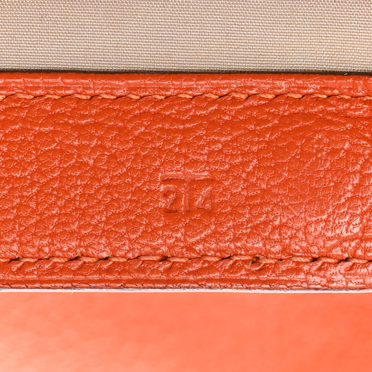 Hermes Chevre Mysore Karo GM Orange 8 of 9