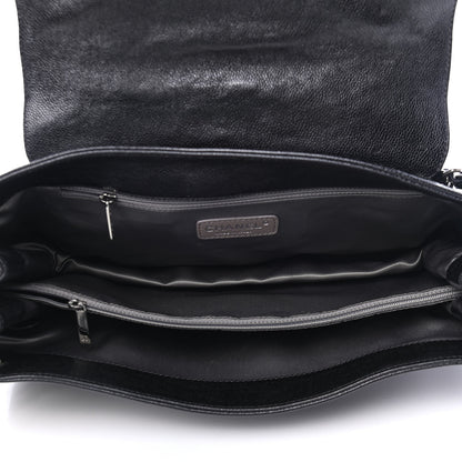 Chanel Glazed Caviar Pocket In The City Tote Black 4 of 4