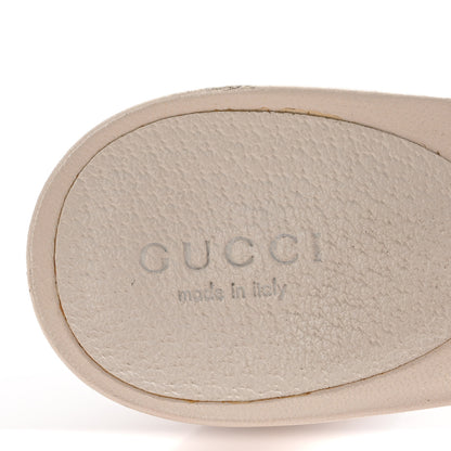 Gucci Monogram Bamboo Horsebit Sandals 9 Off White 8 of 11
