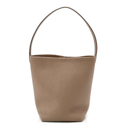 The Row Grained Calfskin Medium N/S Park Tote Dark Taupe 1 of 9