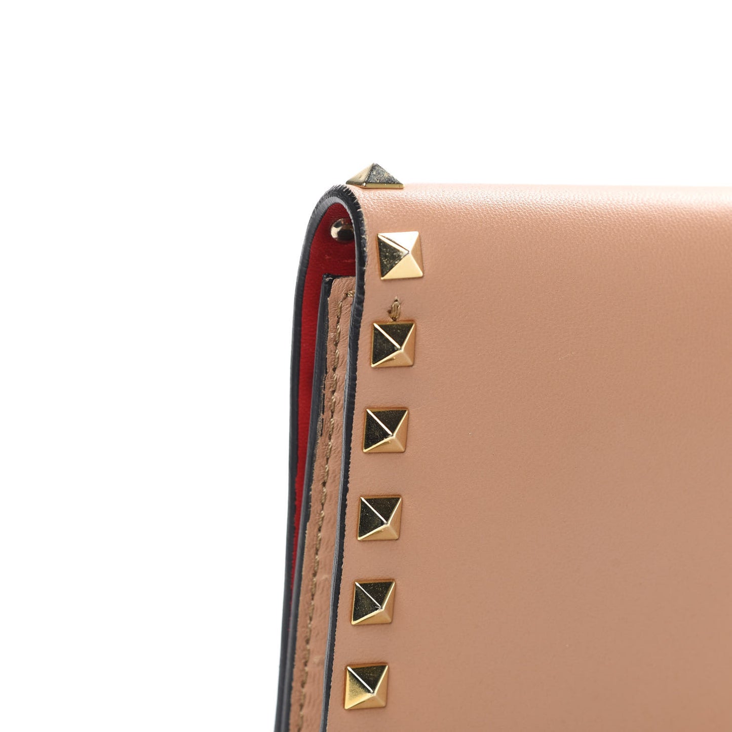 Nappa Rockstud Wristlet Clutch Alpaca