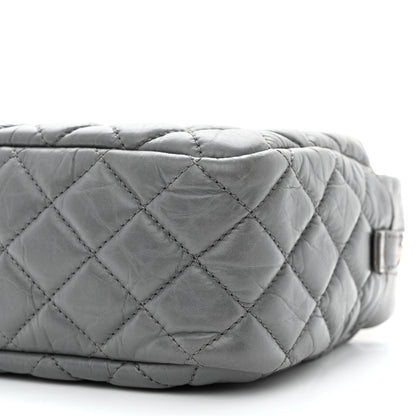 Chanel Aged Calfskin Quilted Medium Reissue Camera Case Grey 10 of 11