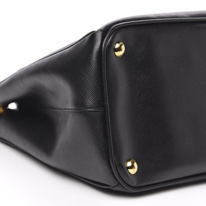 Prada Saffiano Medium Galleria Double Zip Tote Black 9 of 12