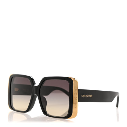 Louis Vuitton Acetate LV Moon Square Sunglasses Z1664E Black 1 of 9