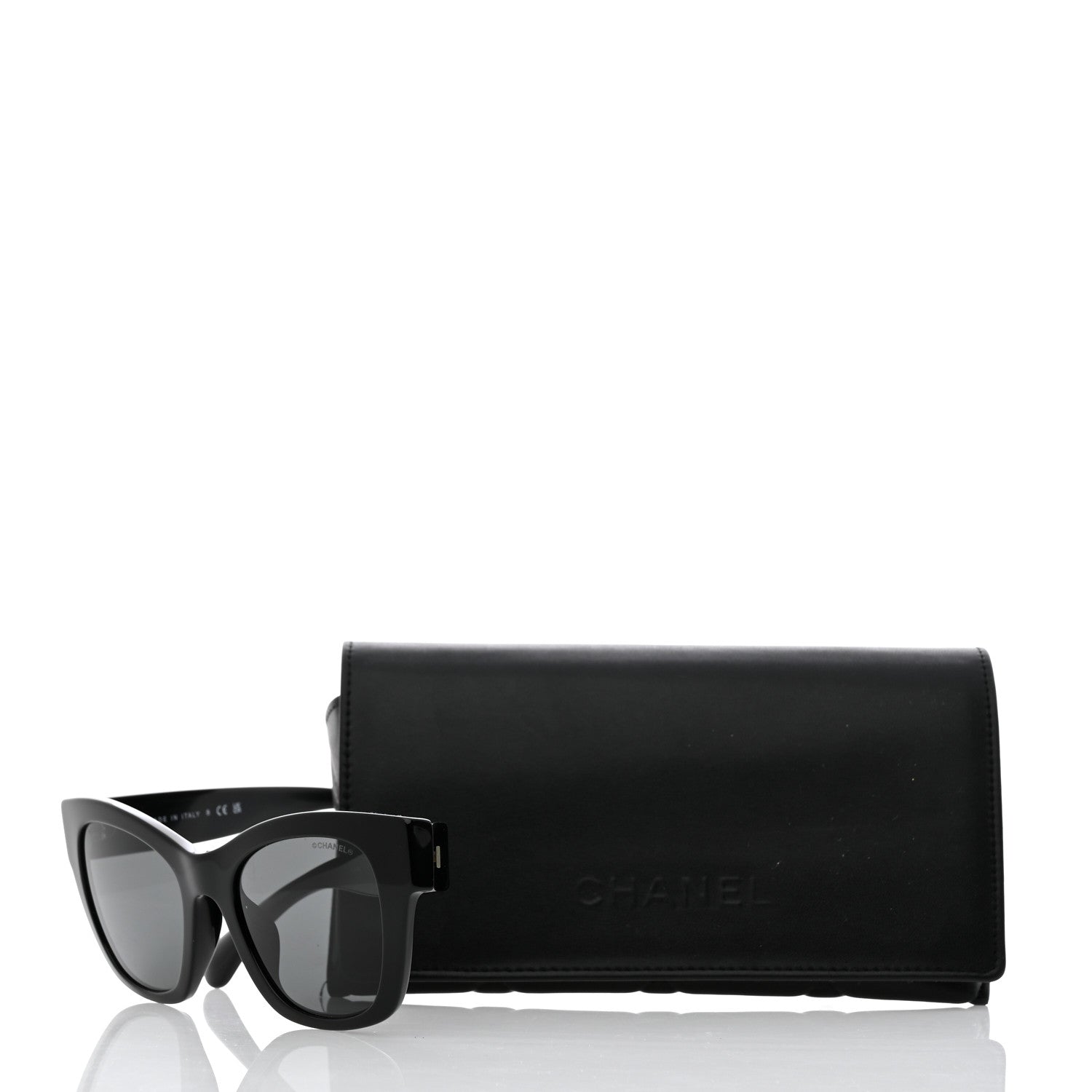 Chanel Acetate Square CC Heart Sunglasses 5478-A Black 8 of 8