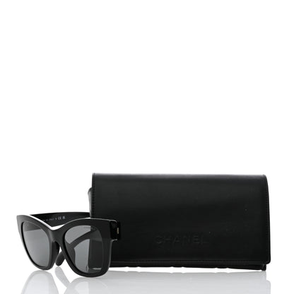 Chanel Acetate Square CC Heart Sunglasses 5478-A Black 8 of 8