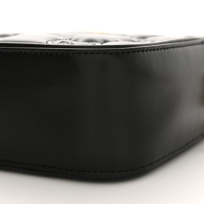 Gucci Calfskin GG Matelasse Shoulder Bag Black Natural 10 of 10