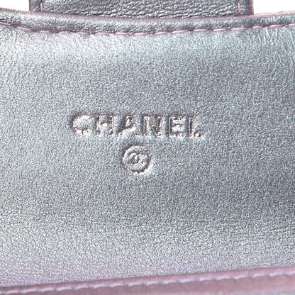 Chanel Iridescent Lambskin Quilted Reissue Flap Card Holder Light Purple 6 of 9