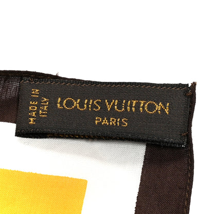 Louis Vuitton Cotton Monogram Groom Square Scarf 3 of 5
