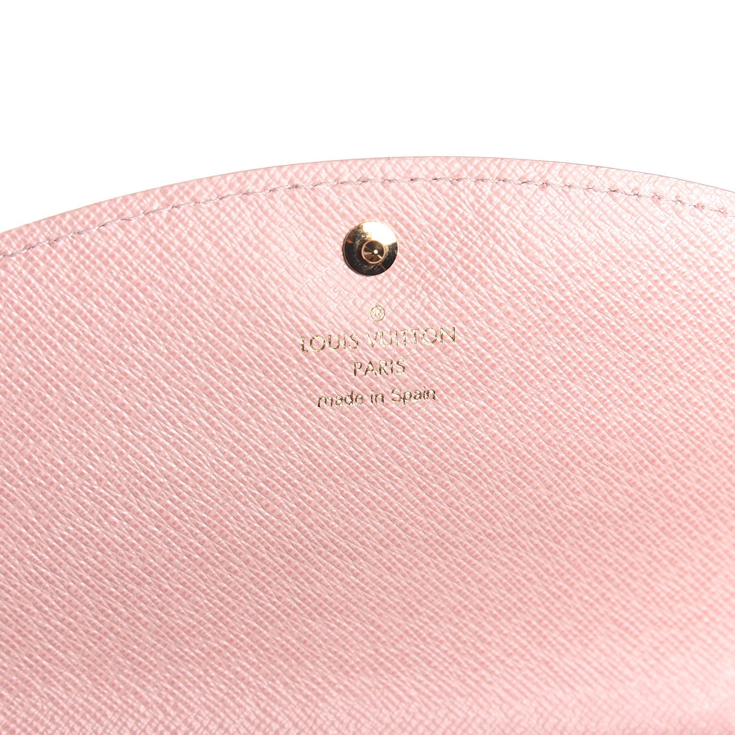 Louis Vuitton Damier Ebene Caissa Wallet Rose Ballerine 6 of 7