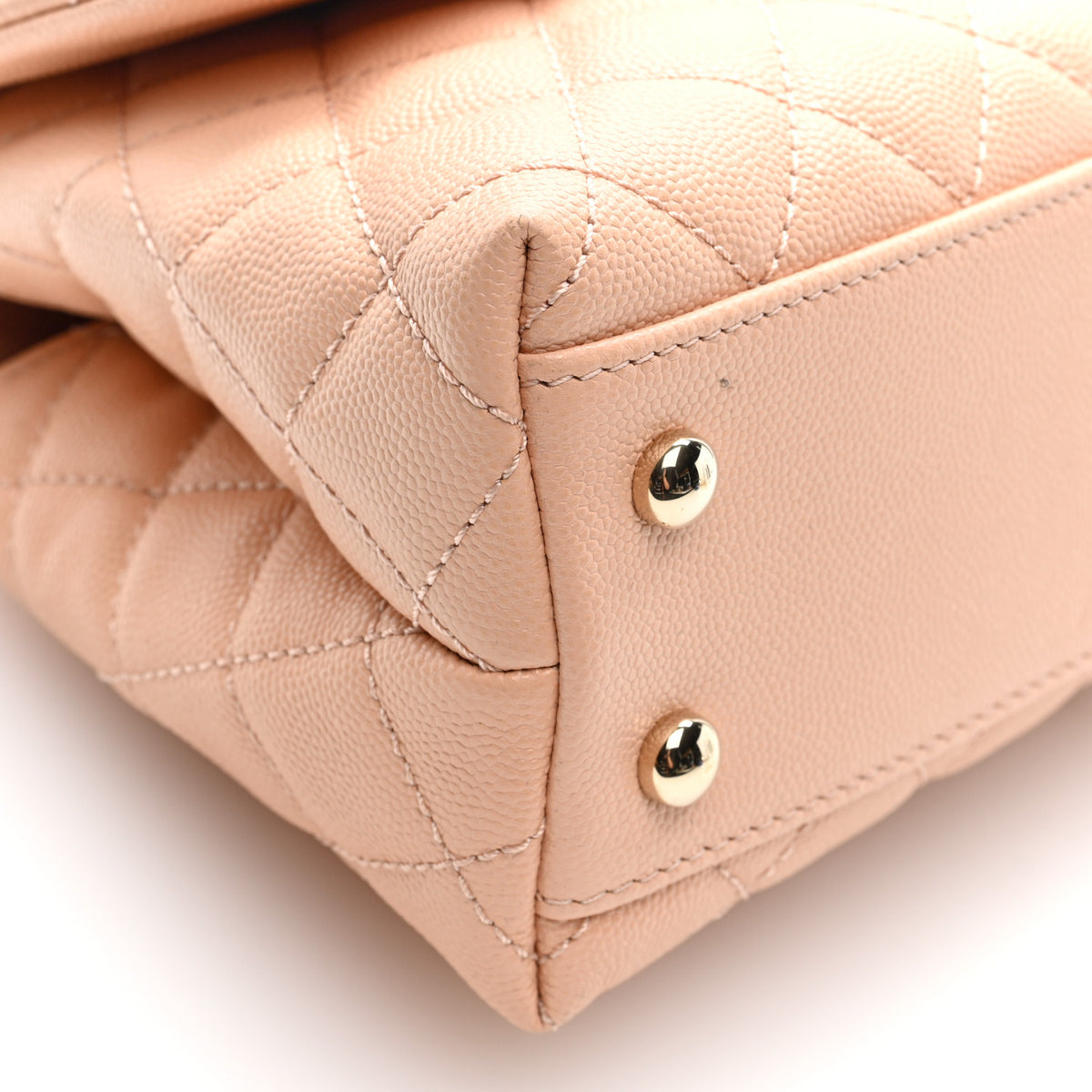 Chanel Caviar Quilted Mini Coco Handle Flap Light Pink 9 of 10