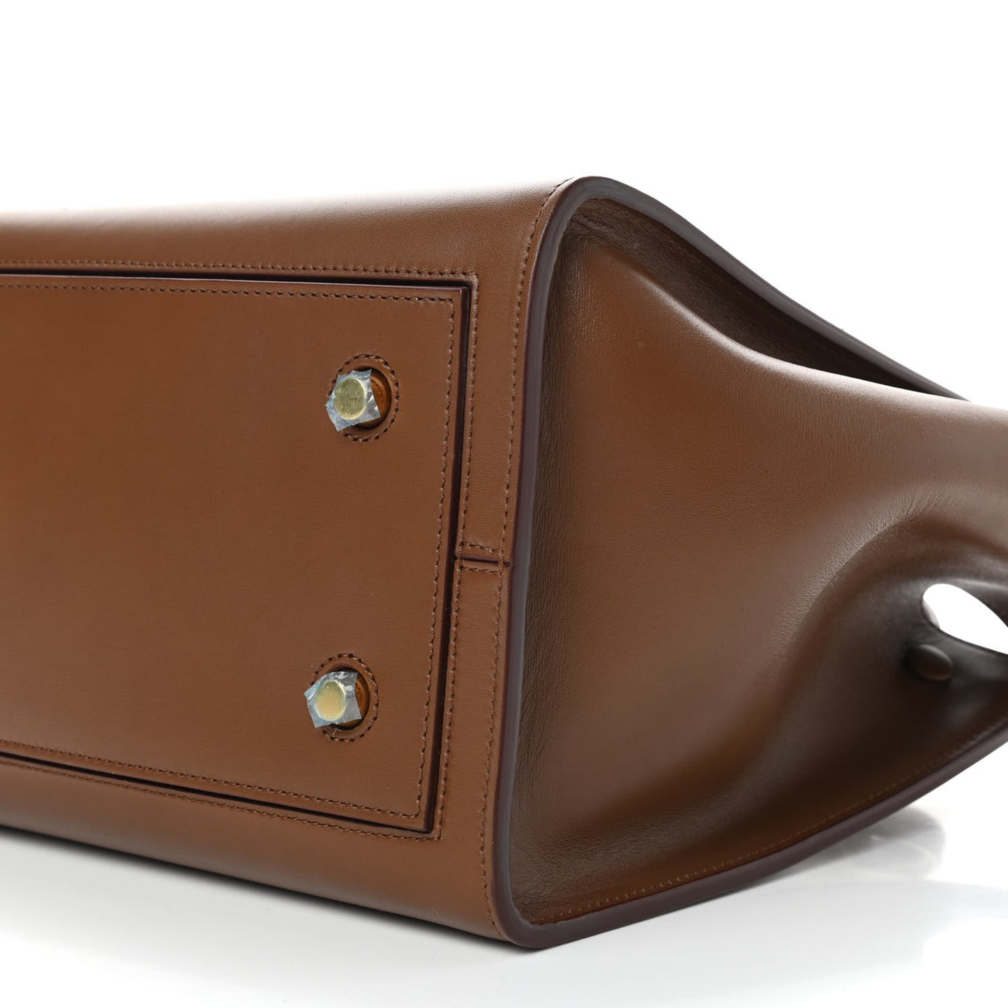 Palmelato Calfskin Mini Tie Knot Tote Camel