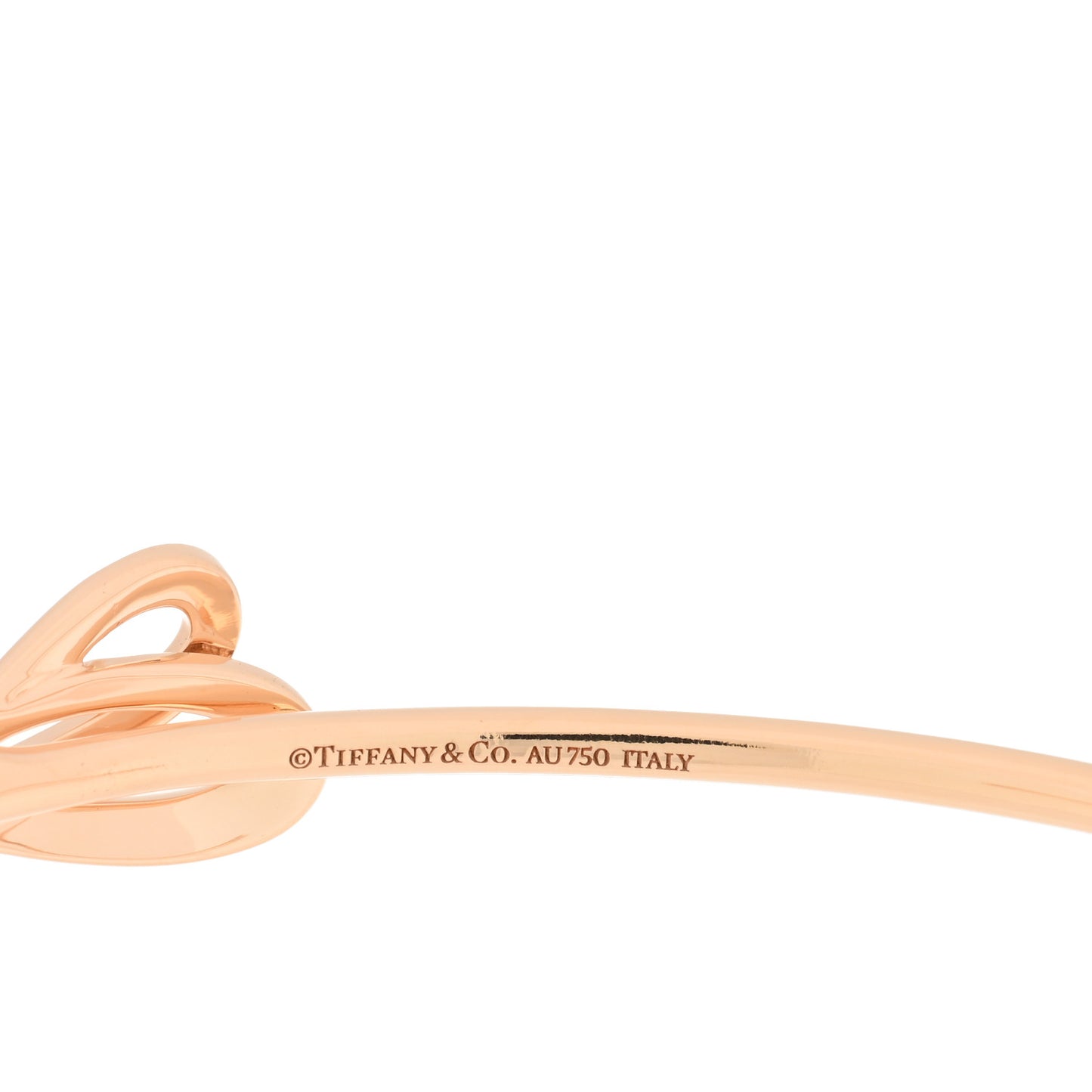 18K Rose Gold Diamond Bow Cuff Bracelet