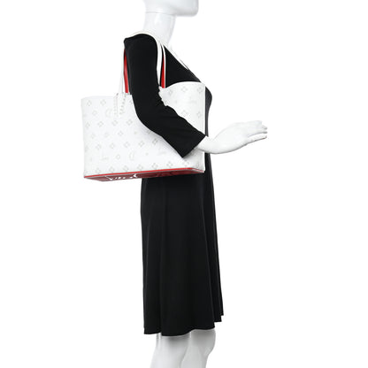 Christian Louboutin Calfskin Loubinthesky Mini East West Cabata Tote White 2 of 12
