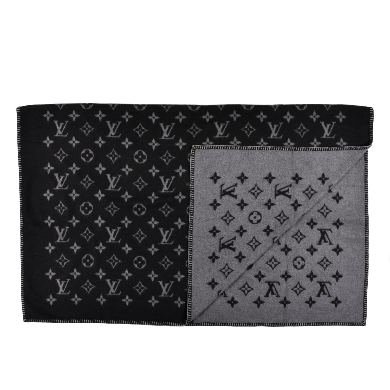 Louis Vuitton Wool Monogram Eclipse Blanket 2 of 3