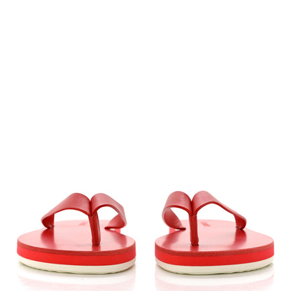 Hermes Calfskin Summer Thong Sandals 36 Pavot 2 of 9