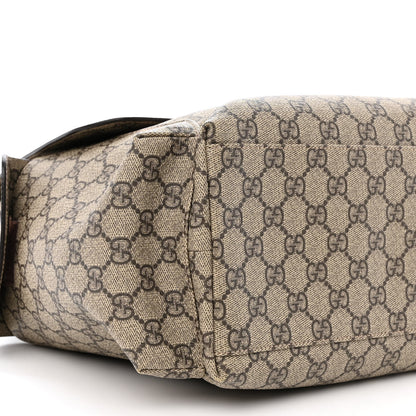 Gucci GG Plus Monogram Messenger Diaper Bag Dark Brown 9 of 10