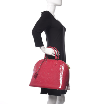 Louis Vuitton Vernis Alma GM Rose Indien 2 of 15