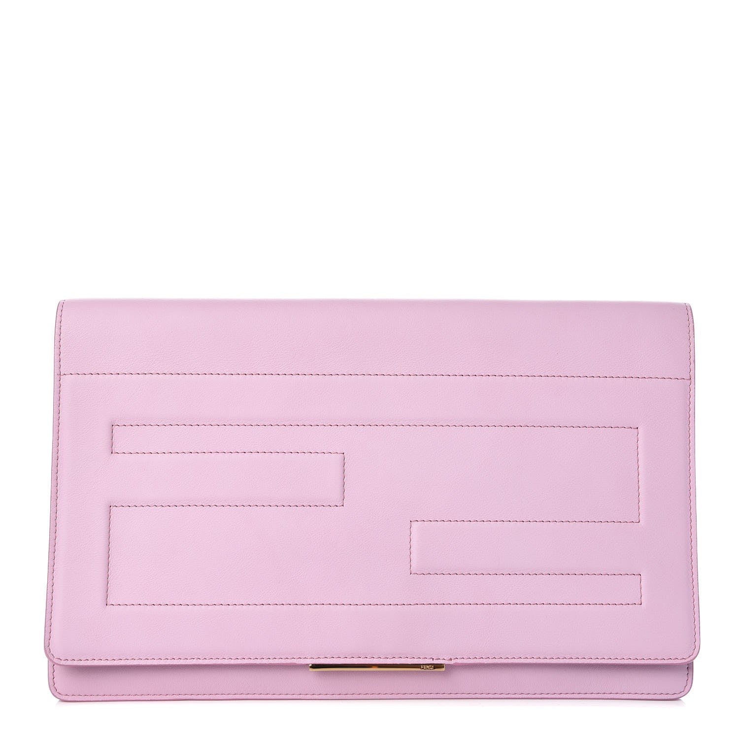Fendi Vitello Flamingo Tube Macro Clutch Lavanda 1 of 8