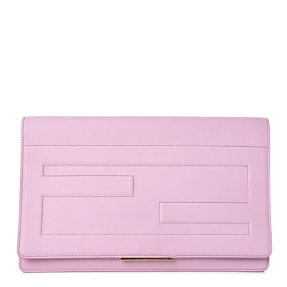 Fendi Vitello Flamingo Tube Macro Clutch Lavanda 1 of 8