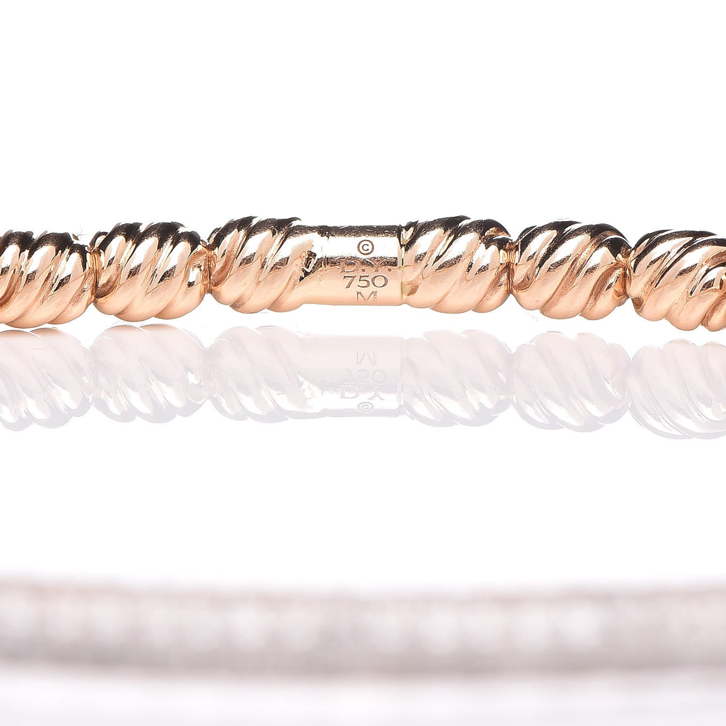 18K Rose Gold Diamond Petite Pave Flex Bracelet