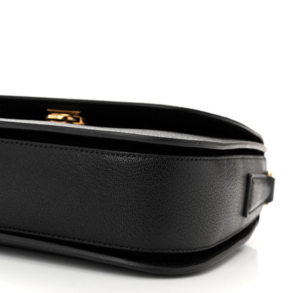Salvatore Ferragamo Grained Calfskin Small Greta Shoulder Bag Black 9 of 9
