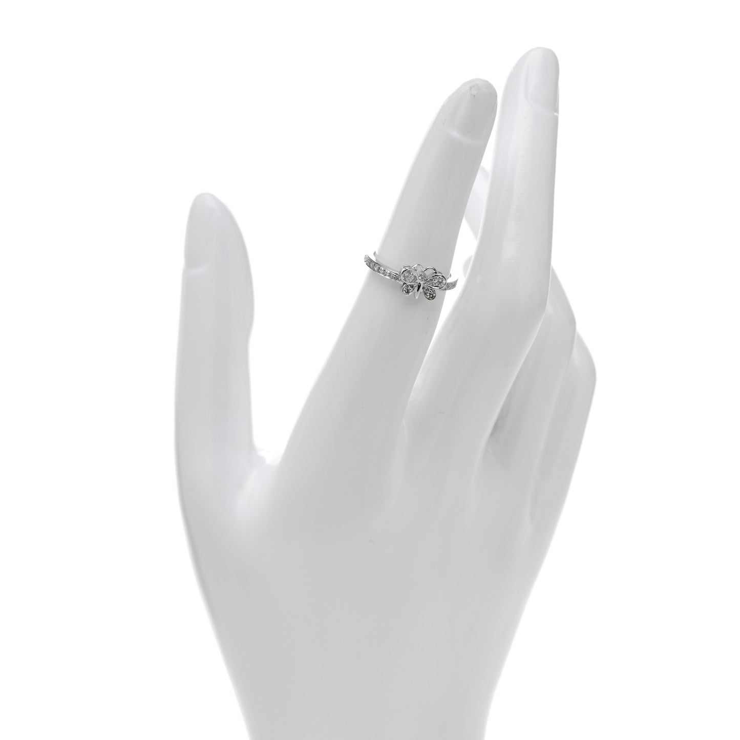 Platinum Diamond Enchant Butterfly Ring 49 5