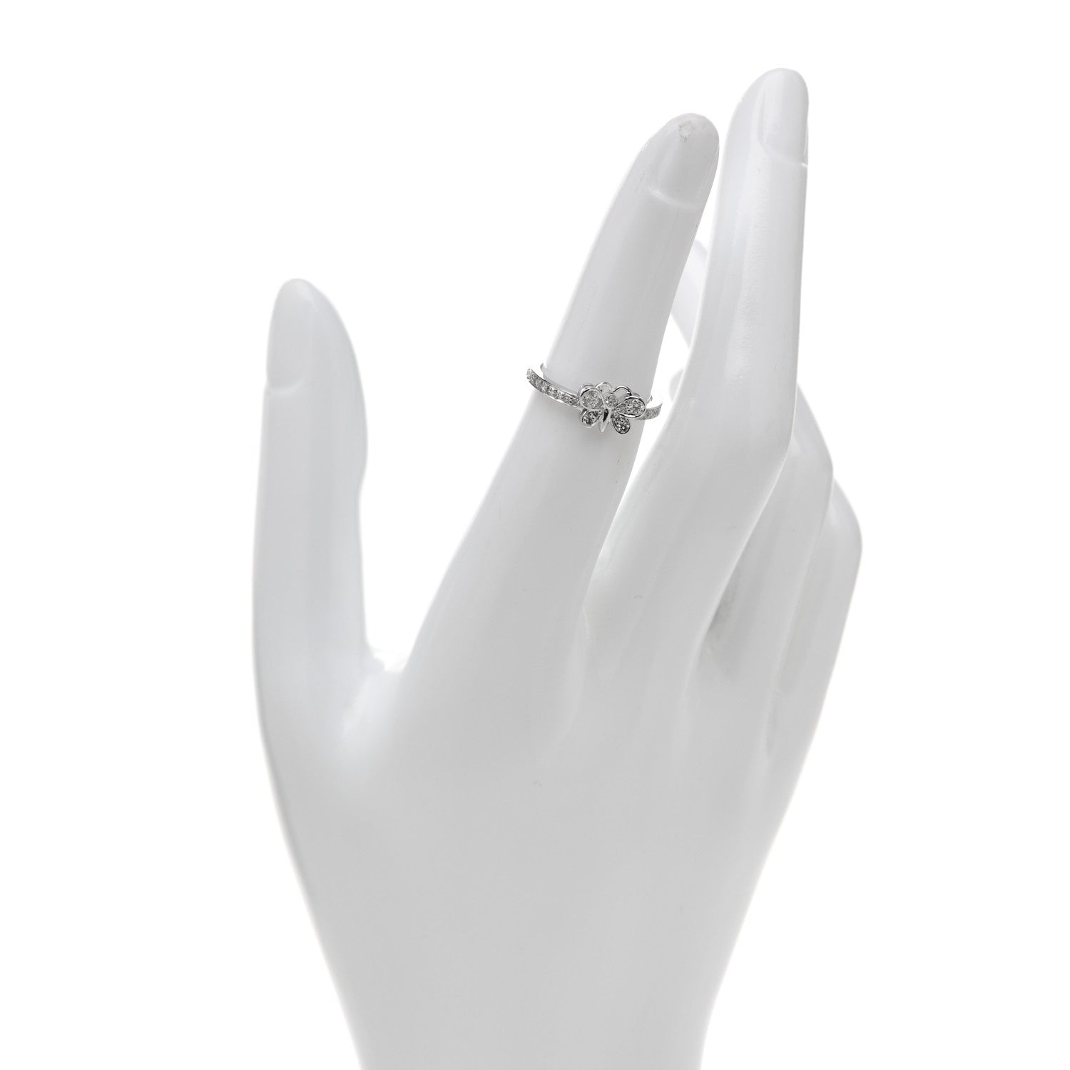 Tiffany Platinum Diamond Enchant Butterfly Ring 49 5 2 of 7