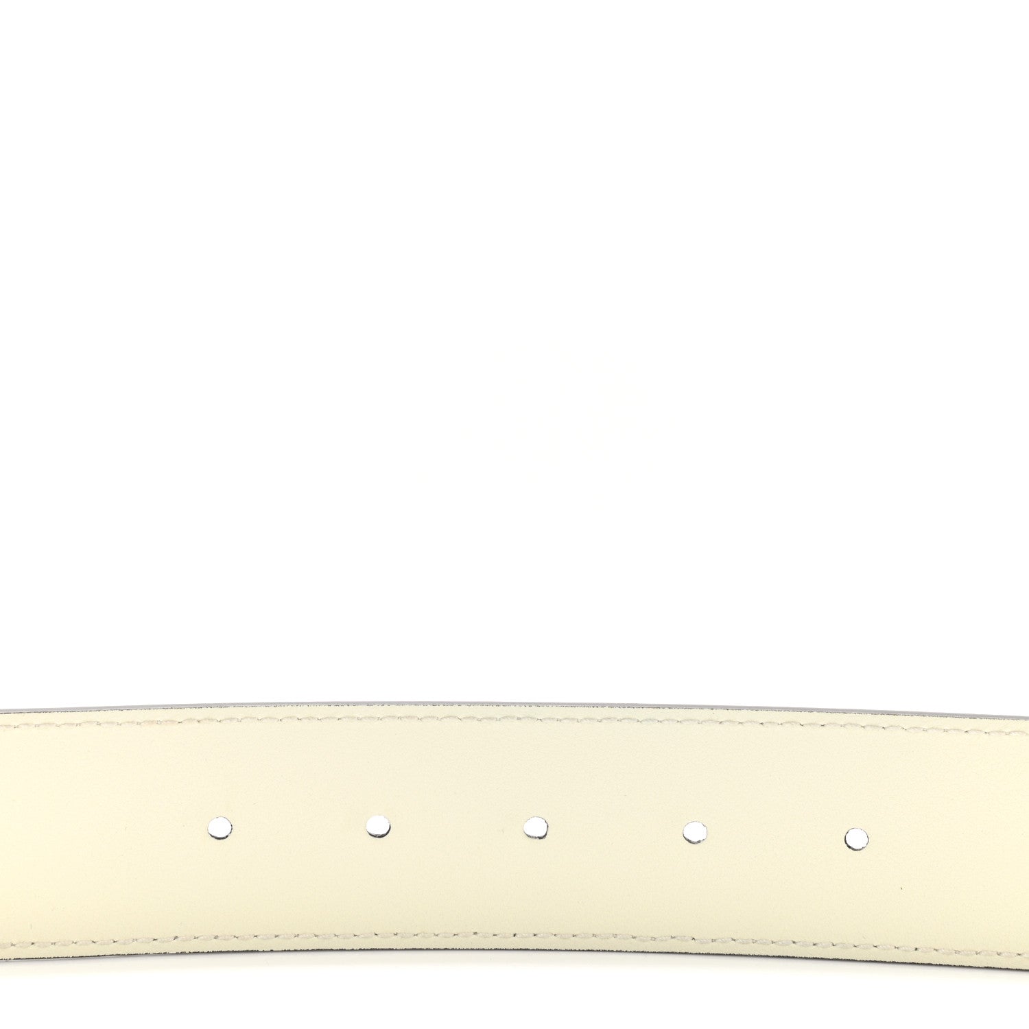 Gucci Calfskin Double G 40mm Belt 80 32 Mystic White 4 of 5