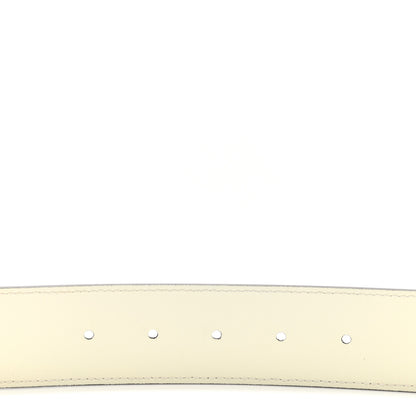 Gucci Calfskin Double G 40mm Belt 80 32 Mystic White 4 of 5