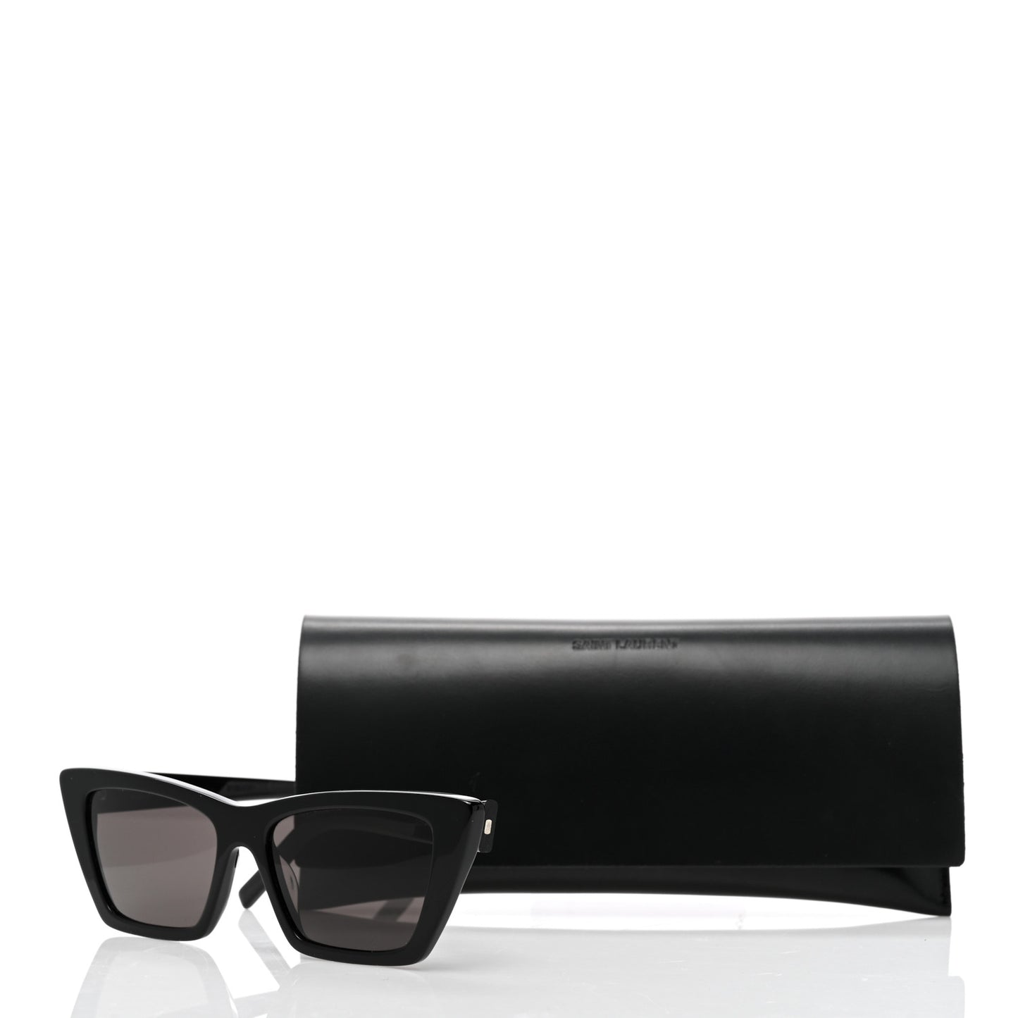 Acetate Mica Cat Eye Sunglasses SL 276 Black