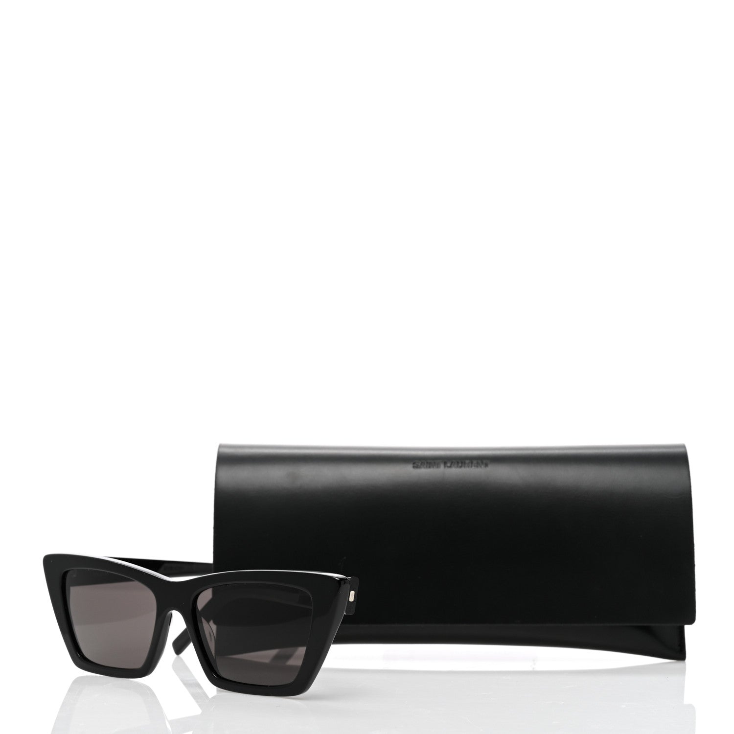 Saint Laurent Acetate Mica Cat Eye Sunglasses SL 276 Black 8 of 8