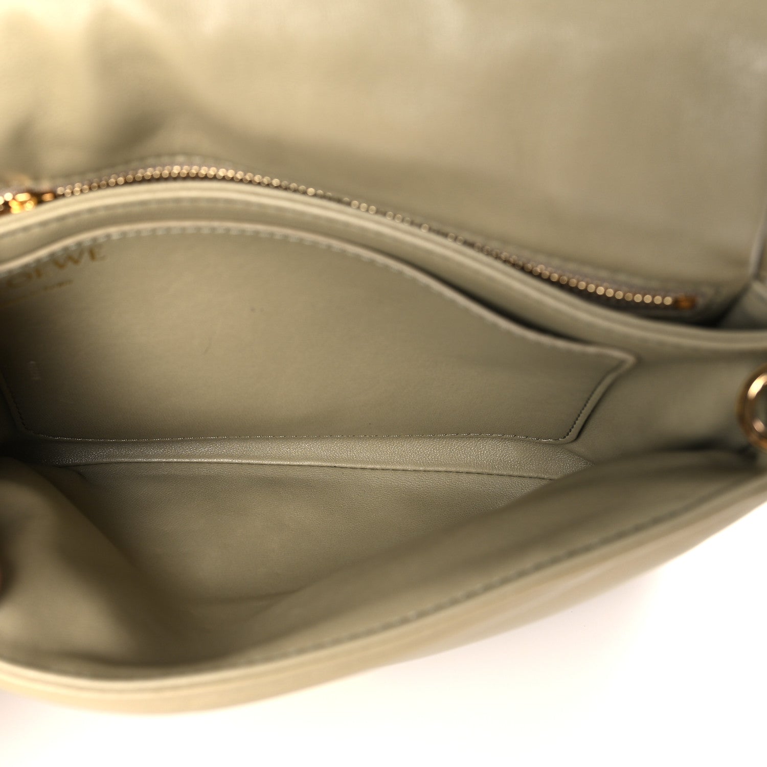 Loewe Lambskin Goya Puffer Bag Clay Green 5 of 9