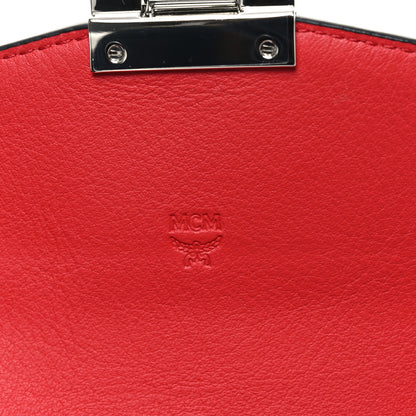 MCM Visetos Large Patricia Wallet On Chain Black Red 6 of 8