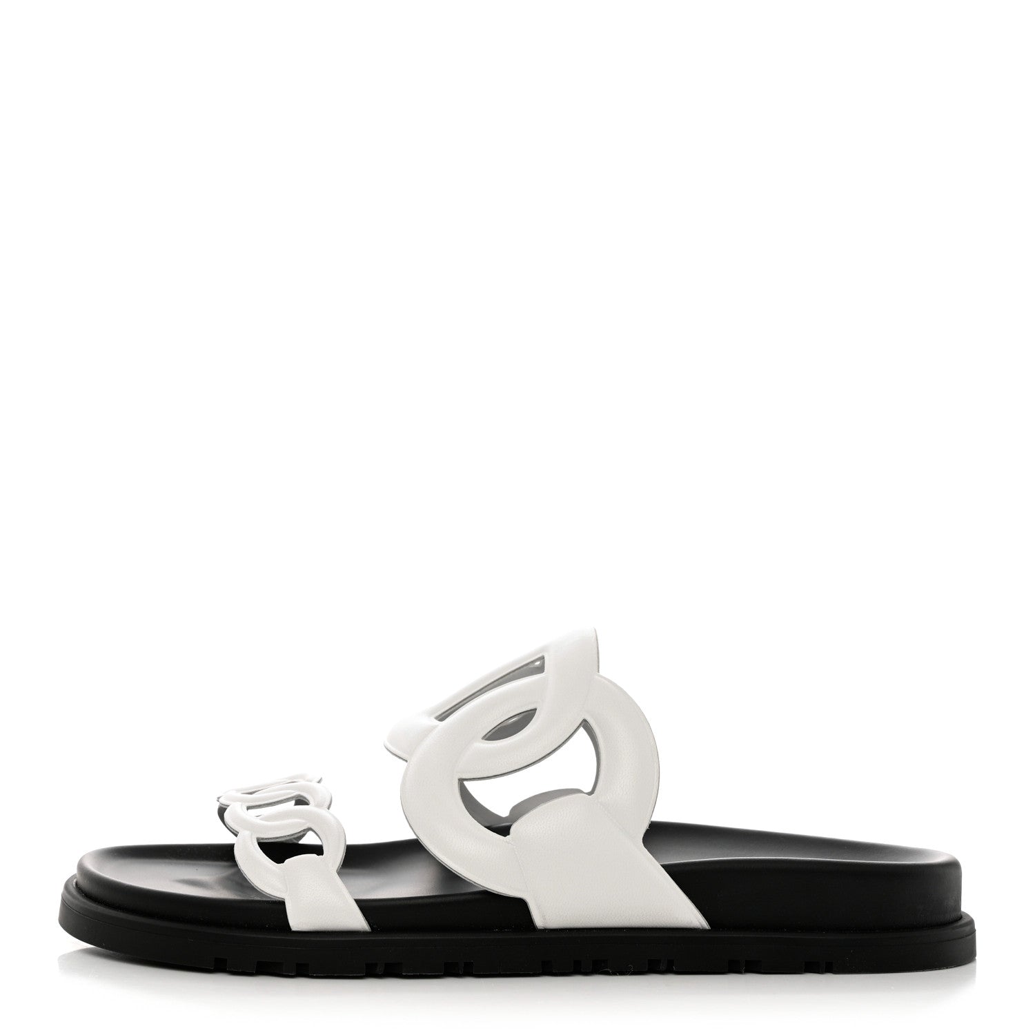 Hermes Nappa Womens Extra Sandals 37 White 1 of 9